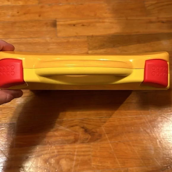 LEGO two tone yellow case container collectible carry case with handle - Picture 3 of 4